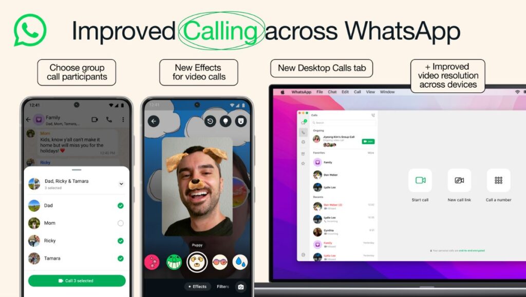 WhatsApp Rolls Out New Features for Improved Video and Group Calls